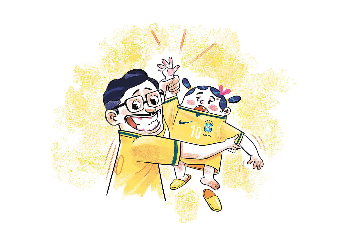 শিশুদের পছন্দের দলের জার্সি পরানো নিয়ে সামাজিক মাধ্যমে তোলপাড়